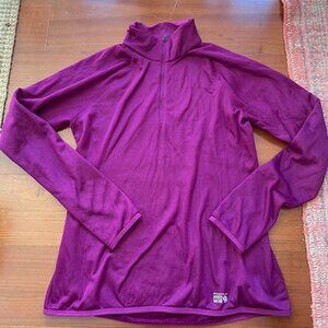 Mountain Hardwear Airmesh Half Zip Pullover, Women's Medium, Magenta